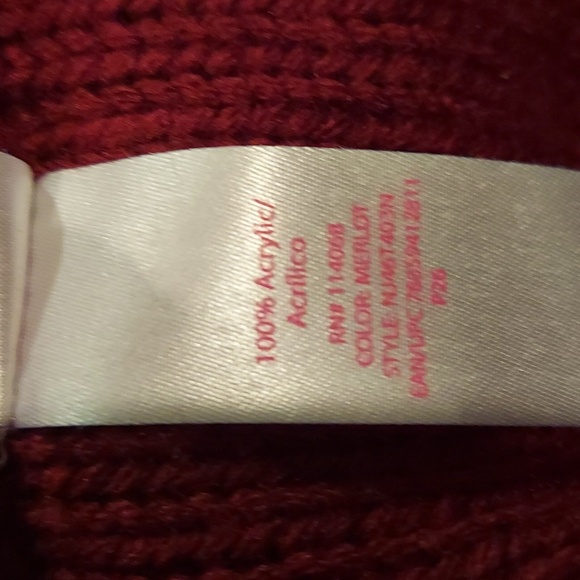 No Boundaries red long cowl neck sweater size XL. - Picture 5 of 5